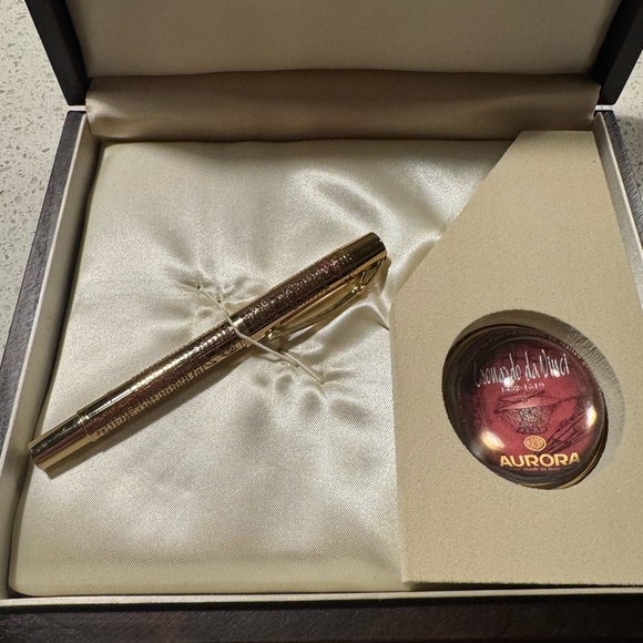 Aurora Pen Leonardo Da Vinci Rollerball Pen - Limited Edition 436/1919 w box - Picture 7 of 12